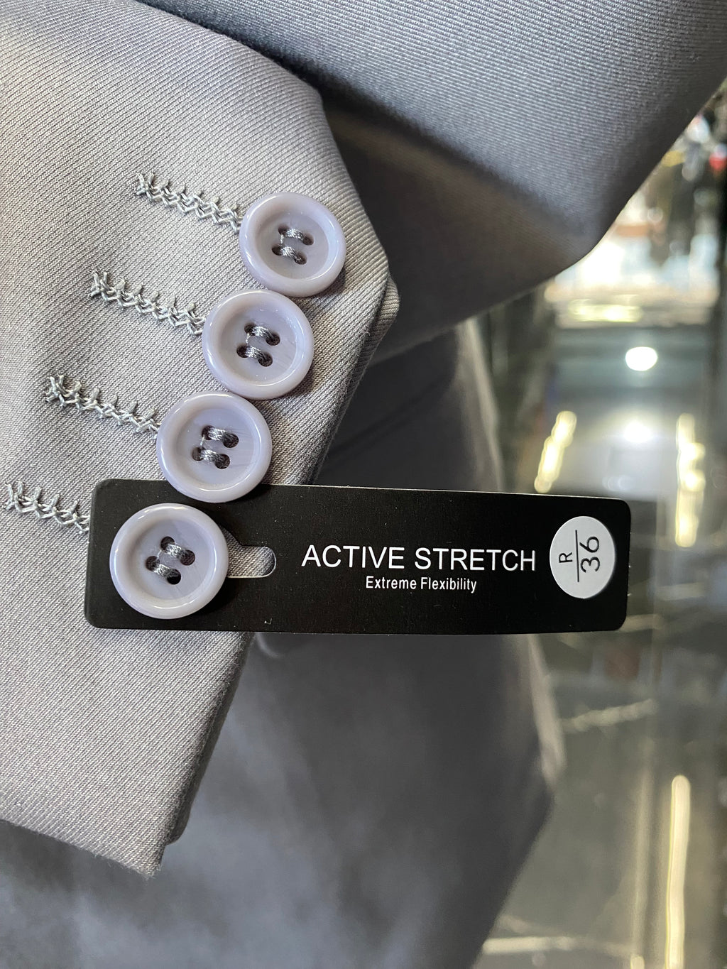 Light Grey Active Stretch