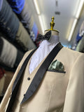 Light Beige Shawl Lapel Tuxeod