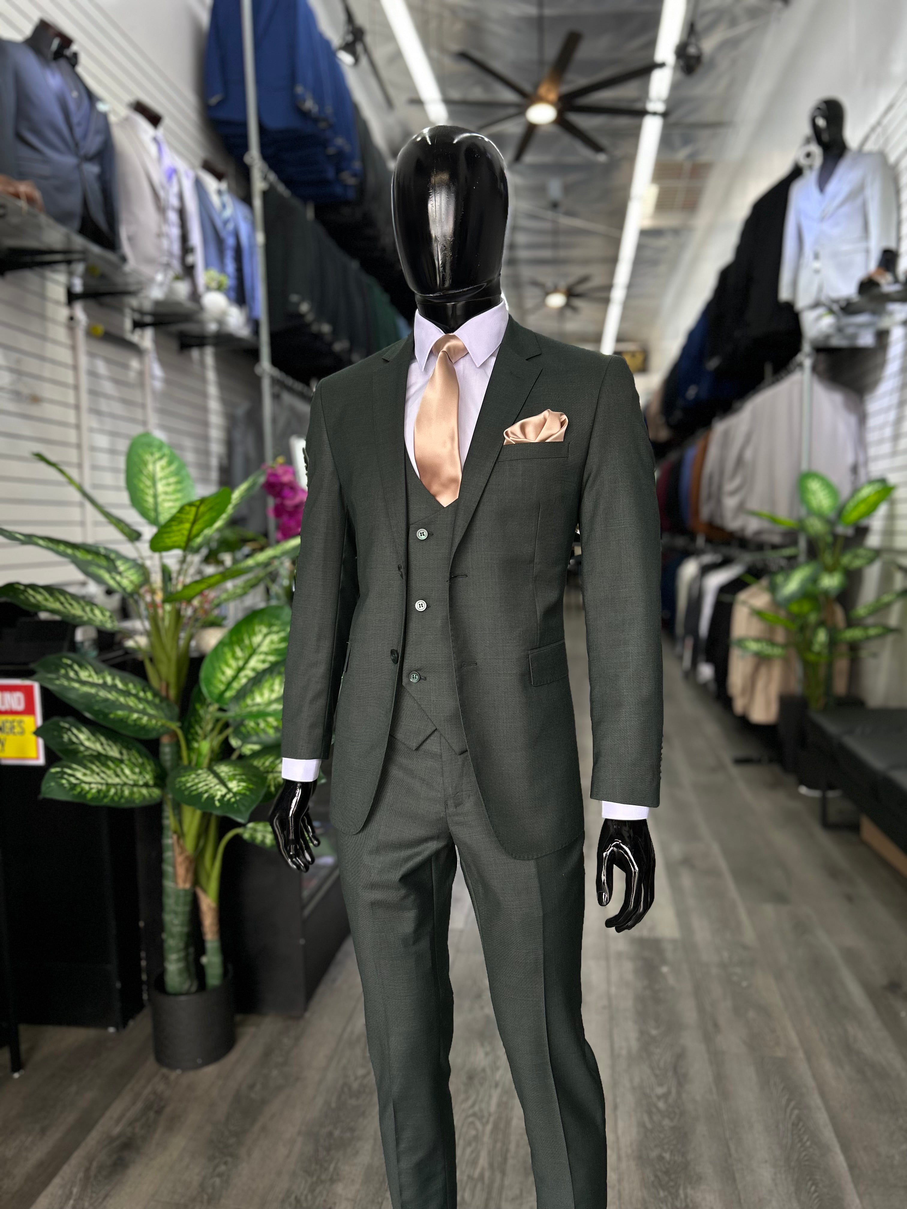 Textured Hunter Green S
